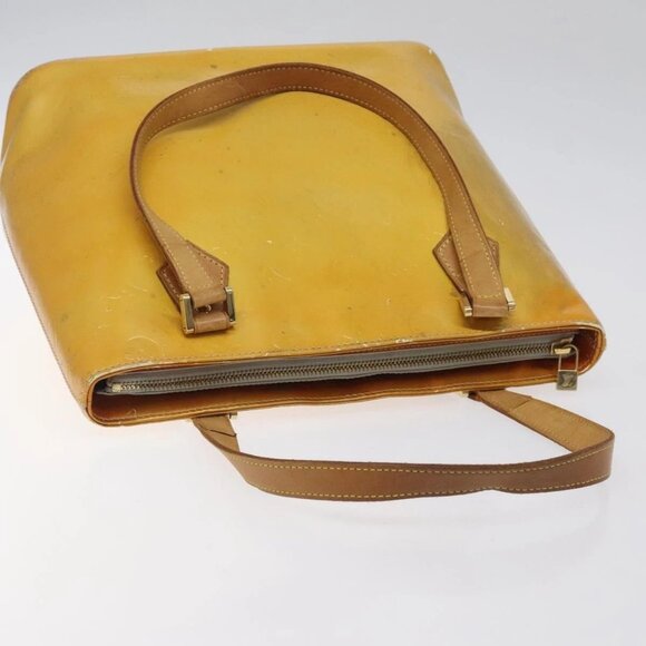 LOUIS VUITTON Monogram Vernis Houston Hand Bag Gris - Picture 5 of 16